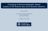Processing of Electrocardiographic Signals analysis of UK …davidc/pubs/HT2015_jo.pdf · 2015-02-05 · Processing of Electrocardiographic Signals analysis of UK Biobank data and