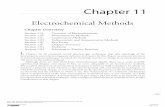 Chapter 11 · to electrochemical techniques in which the potential, current, or charge in an electrochemical cell serves as the analytical signal. Although there are only three basic