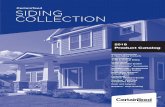 CertainTeed SIDING COLLECTIONFor more information call 800-233-8990 1  Table of Contents Color Matrix