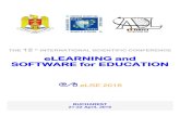 eLEARNING and SOFTWARE for EDUCATION · 2016-04-18 · Maria Magdalena Popescu, Media psychology in elearning experiences- why communication matters Jochen Rehrl, eEducation and eTraining:
