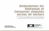 Ombudsmen for Redressal of Consumer disputes across all ...india.mediationhub.org/wp-content/uploads/2017/11/CDOS.pdfThe process involves redressal through the internal dispute resolution