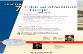 Crisis and Absolutism Europe - Mrs. Hulsey's Class...Crisis and Absolutism in Europe 1550–1715 Key Events As you read this chapter, look for these key events in the history of Europe