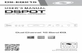 DS-EQ215 User's Manual V02072014 Final€¦ · There are no problems when changing from graphic equalizer to parametric equalizer. When the user asks to turn from parametric equalizer