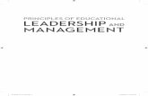 PRINCIPLES˜OF˜EDUCATIONAL LEADERSHIP AND MANAGEMENT · 4 Principles of Educational Leadership and Management (2002: 4) argues that ‘the definition of leadership is arbitrary and