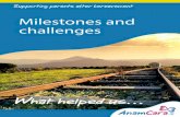 Milestones and challenges - Anamcara · Anam Cara Parental and Sibling Bereavement Support Charitable Status No: CHY 18073 Find us: This leaflet is kindly sponsored by Applegreen