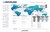 Product Data Sheet MAGNI 565 FASTENER COATING MAGNI 565 · MAGNI 565 MAGNI 565 Magni 565 is a chrome-free duplex coating that combines an inorganic zinc-rich basecoat with an aluminum-rich
