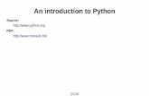 An introduction to Pythongmonard.wdfiles.com/local--files/enseignement:main/cours-python-2014.pdf · The script can be given an executable mode, or permission, using the chmod command: