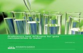 Proficiency test ACEnano for gold nanoparticles in water · nanoparticles in water I.J.W. Elbers and R.J.B. Peters This research has been carried out by RIKILT Wageningen University