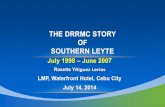THE DRRMC STORY OF SOUTHERN LEYTE - lmp.org.phlmp.org.ph/default/images/LICC/drrmc so. leyte 2014.pdf · THE DRRMC STORY OF SOUTHERN LEYTE . THE RESULTS THE EVENTS, THE RESPONSE,