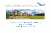 Prep 6 Curriculum Booklet 2018-2019 · Calculation: 4 rules of operation including decimal to solve problems including missing numbers. Solving problems involving relative sizes of