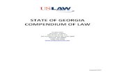 STATE OF GEORGIA COMPENDIUM OF LAW · with a criminal act punishable by life imprisonment or death. Id. However, Superior Courts maintain exclusive jurisdiction over children thirteen