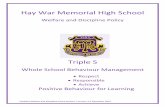 Hay War Memorial High School...positive one. PBL makes use of the framework of a three-tiered model of support addressing universal, targeted and intensive supports for students and