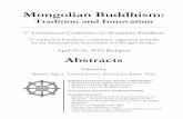 Mongolian Buddhism - ELTE Belső-ázsiai Tanszékinnerasia.hu/event/mongolian-buddhism-conference-2019/...Mongolian Buddhism: Tradition and Innovation, April 25–26, 2019, Budapest
