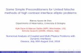 Some Simple Preconditioners for Unfitted Nitsche methods ... · Some Simple Preconditioners for Unﬁtted Nitsche methods of high contrast interface elliptic problems Blanca Ayuso