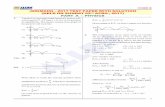 JEE(MAIN) – 2017 TEST PAPER WITH SOLUTION (HELD ON … · 2017-04-02 · K.E. = 2 1 mv 2 (m is the mass of particle and v is the velocity of particle PART A – PHYSICS JEE(MAIN)
