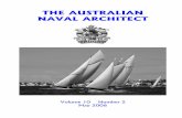 THE AUSTRALIAN NAVAL ARCHITECT · The Australian Naval Architect 2 From the Division President,W LV QRW P\ XVXDO SUDFWLFH WR XVH WKLV FROXPQ WR WDON DERXW LQGLYLGXDOV EXW …