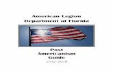 American Legion Department of Florida...1 THE AMERICAN LEGION Department of Florida Dear District & Post Americanism Chairman, As a Chairman of the Americanism Committee I want to