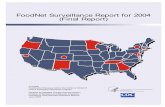 FoodNet Surveillance Report for 2004 (Final Report) · FoodNet Surveillance Report for 2004 (Final Report) FoodNet Foodborne Diseases Active Surveillance Network CDC s Emerging Infections