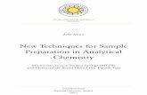 New Techniques for Sample Preparation in …5312/...Zeki Altun. New Techniques for Sample Preparation in Analytical Chemistry - Micro-extraction in Packed Syringe (MEPS) and Methacrylate