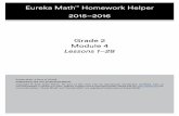 Eureka Math Homework Helper 2015–2016 Grade 2 … 2...2015-16 Lesson 3 : Add and subtract multiples of 10 and some ones within 100 A Story of Units 2•4 2. Solve using the arrow