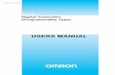 E5CK Users Manual - OmronIII How This Manual is Organized Purpose Title Description Learning about the gener-al features of the E5CK-T ˘