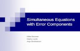 Simultaneous Equations with Error Componentshomepage.univie.ac.at/robert.kunst/pan2011_pres_bronner.pdfStructural simultaneous equations model Consider wage offer as a function of