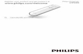 Philips Presenter SNP3000 · » Indikator LED utripne po vsaki uspešni komunikaciji med upravljalnikom predstavitev in sprejemnikom USB. E Nasvet • Po končani uporabi sprejemnik