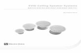 EVID Ceiling Speaker Systems - Electro-Voice · The RPK series rough-in kit contains a RR series plate with a standard 2 gang electrical box mounted on the top with an attached short