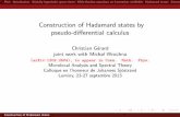 Construction of Hadamard states by pseudo-di erential calculus · Construction of Hadamard states by pseudo-di erential calculus Christian G erard joint work with Micha l Wrochna