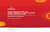 CERTIFICATES IN UNIVERSITY TEACHING AND …...Introduction 2 The Graduate Student Certificate in University Teaching & Learning is a flexible and comprehensive program that helps graduate