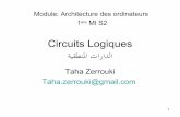 Circuits Logiques ةيقطنلا تارادلا · 2014-03-02 · 16 Les Circuits combinatoires • Un circuit combinatoire est un circuit numérique dont les sorties dépendent uniquement