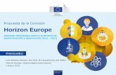 PRÓXIMO PROGRAMA MARCO EUROPEO DE ......1 March 2019 Horizonte Europa Es la propuesta de 100 mil millones de euros de la Comisión Europea para el próximo programa marco (2021-2027)