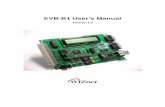 EVB-B1 User’s Manual1...EVB-B1 User’s Manual 3 2 Getting Started 2.1 System Configuration 2.1.1. EVB B/D Layout & Configuration For testing the functions of the EVB B/D and for