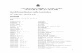 THE OPEN UNIVERSITY OF SRI LANKA GENERAL ... D.pdf1 THE OPEN UNIVERSITY OF SRI LANKA GENERAL CONVOCATION 2016 List of Present Students to the Convocation 19th July, 2017 at 08.30 a.m.