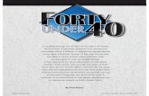 By Paul Bubny - M. M. Parrish · By Paul Bubny In reading through the profiles of this year’s 40 Under 40 honorees, it becomes apparent that commercial real estate offers a breadth