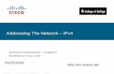 Addressing The Network IPv4 Points/EX_1-Chapter06...– Given an IPv4 address, classify by type and describe how it is used in the network. – Explain how addresses are assigned to