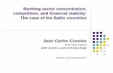 Banking sector concentration, competition, and financial ... Carlos Cuestas_presentation.pdfpower proxy, and two variables proxying cost inefficiency, the ratio of overhead expenses