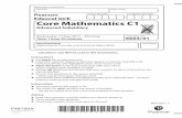 Centre Number Candidate Number Edexcel GCE Core Mathematics C1 · Core Mathematics C1 Advanced Subsidiary Pearson Edexcel GCE P48760A *P48760A0128* ©2017 Pearson Education Ltd. 1/1/1/1/1