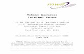 MWIF document template · Web viewIn IPv4, any intermediate IP layer on a path between two hosts can fragment an IP packet to adapt to layer 2 maximum size (MTU). The IP packet originator