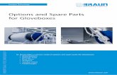 Options and Spare Parts for Gloveboxes and... · 2018-03-13 · including mechanical interlock for the antechamber or the oven to avoid failure of operation. Main antechamber options