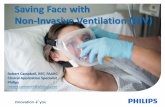 Saving Face with Non-Invasive Ventilation (NIV) · Saving Face with . Non-Invasive Ventilation (NIV) Robert Campbell, RRT, FAARC ... bridge of nose. 1 . Extreme cases involve surrounding