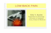 Department of Neurology University of SumateraUniversity of …ocw.usu.ac.id/.../bms166_slide_low_back_pain.pdf · ti l Non-specific mechanical back pain etiology specific mechanical
