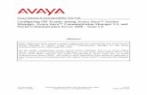 Configuring SIP Trunks among Avaya Aura™ Session Manager, … · 2009-05-12 · Manager, Avaya Aura™ Communication Manager 5.2, and Nortel Communication Server 1000 – Issue