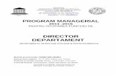 DIRECTOR DEPARTAMENT - ub · 2013-05-21 · la o serie de mutaţii în sistemul educaţional românesc, mai ales la nivelul managementului universitar, dar şi în ceea ce priveşte