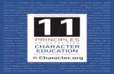 PRINCIPLE 1 Promotes core values. PRINCIPLE 2 Defines ... implement high-quality character education
