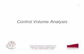 Control Volume Analysis - Memorial University of Newfoundland · Control Volume Analysis • Consider the control volume in more detail for both mass and energy – open and closed
