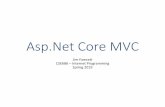 Asp.Net Core MVC - Syracuse University •This Asp.Net Core MVC structure is very flexible: •You can have as many application categories as you need, simply by adding controllers.