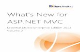 What’s New for ASP.NET MVC · Syncfusion, Inc. | ASP.NET MVC 4 Dashboard Viewer The Dashboard Viewer is a powerful control for viewing XML-format analytical reports. It defines