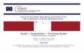 DINA5 EuBIS Part B Inspection Training Guide Edition 01FN-… · IHT – Poland Instytut Hematologii I Transfuzjologii (Institute of Haematology and Blood Transfusion) IMB – Ireland