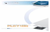 Single-chip PLC for STEP7 PLC7100...PLC7100 Single-chip PLC for STEP7 from Siemens The PLC7100 is the latest member of profichip’s successful SPEED7 PLC processor family. Though
